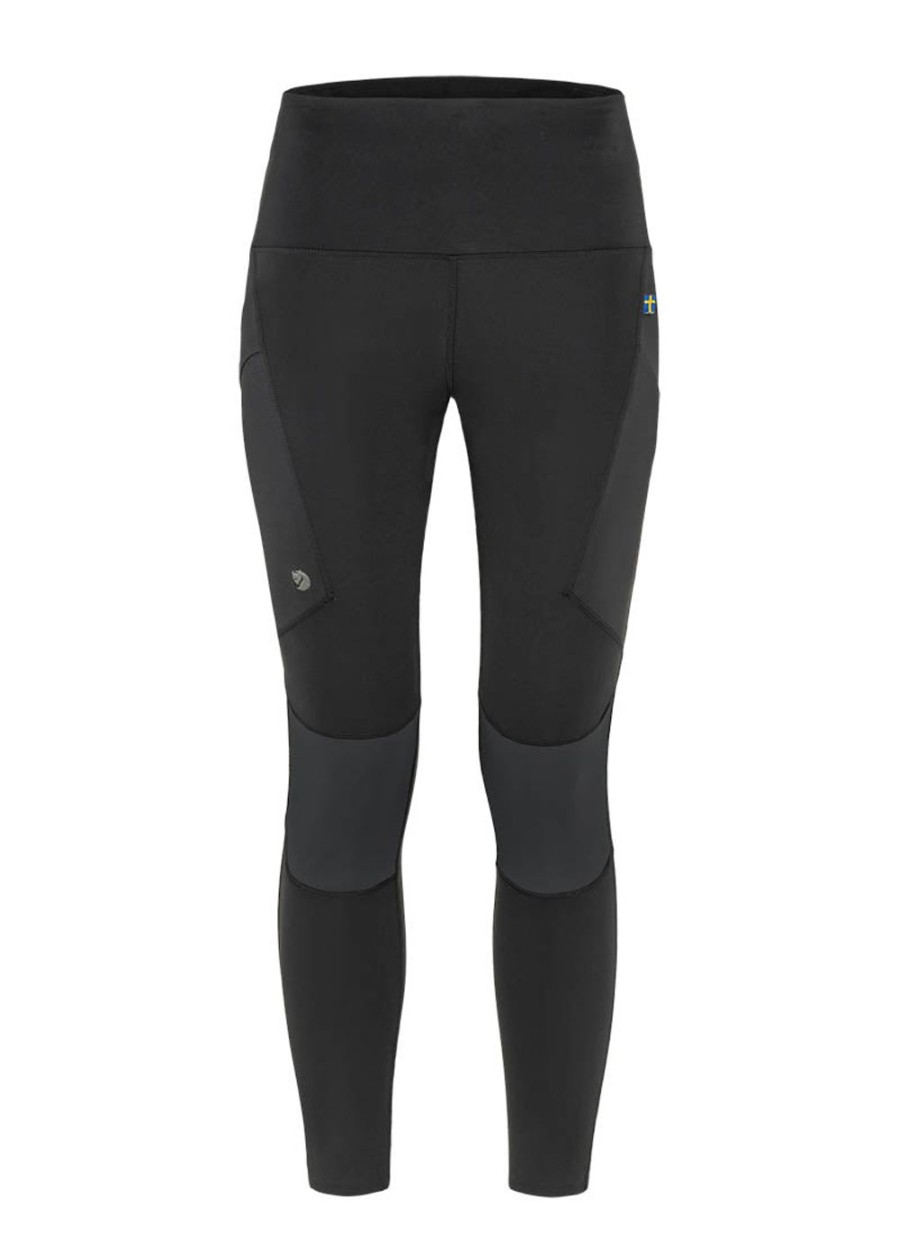 Women Fjällräven Hiking Pants & Tights | Abisko Trekking Tights Pro Black