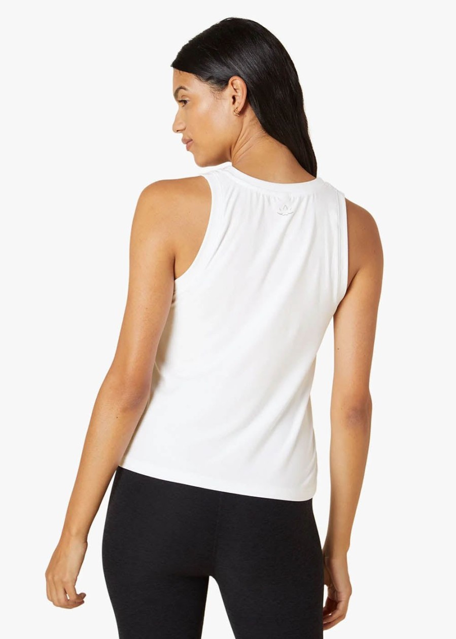 Women Beyond Yoga Sports Bras & Crop Tops | Featherweight Rebalance Tank Cloud White