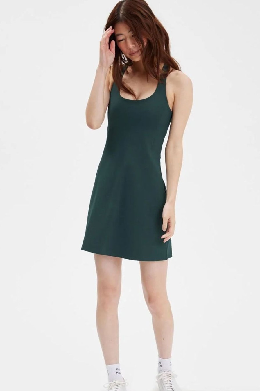 Women Girlfriend Collective | Paloma Racerback Dress Moss