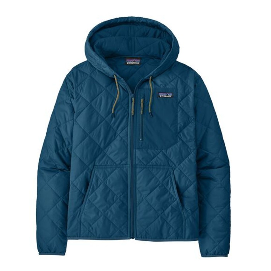 Women Patagonia Down & Insulated | Women'S Diamond Quilted Bomber Hoody Lagom Blue