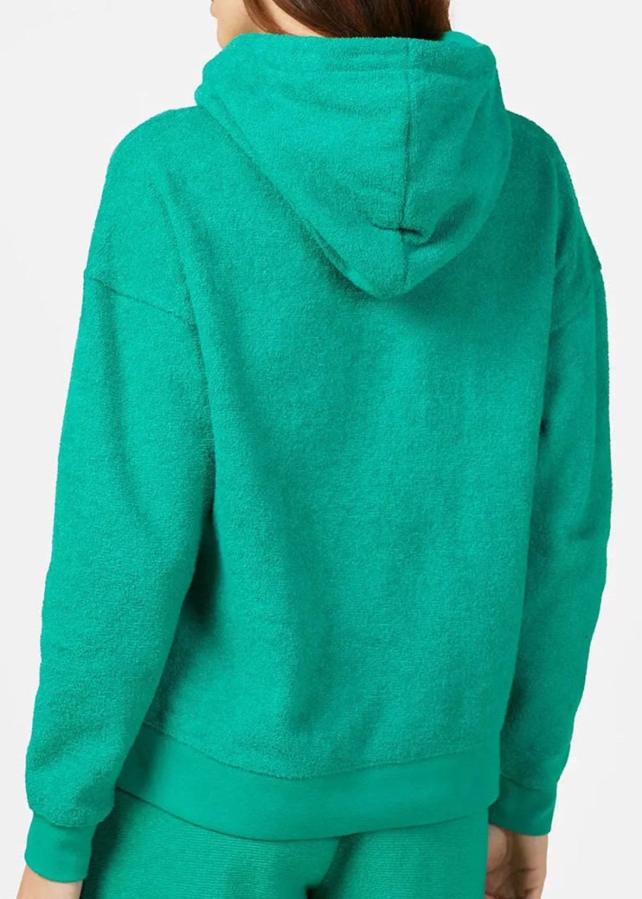 Women Outerknown Sweaters & Sweatshirts | Outerknown Women'S Hightide Hoodie Ultramarine Green