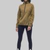 Women INDYEVA Fleece & Softs Shell | Hiti Half-Zip Sweater Fleece Amber H