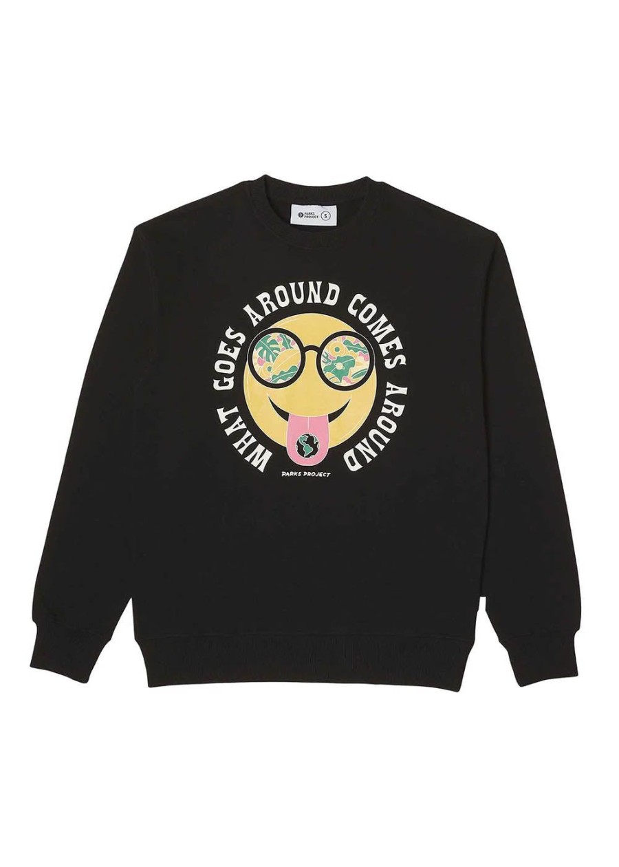 Women Parks Project Sweaters & Sweatshirts | What Goes Around Comes Around Organic Crewneck Black