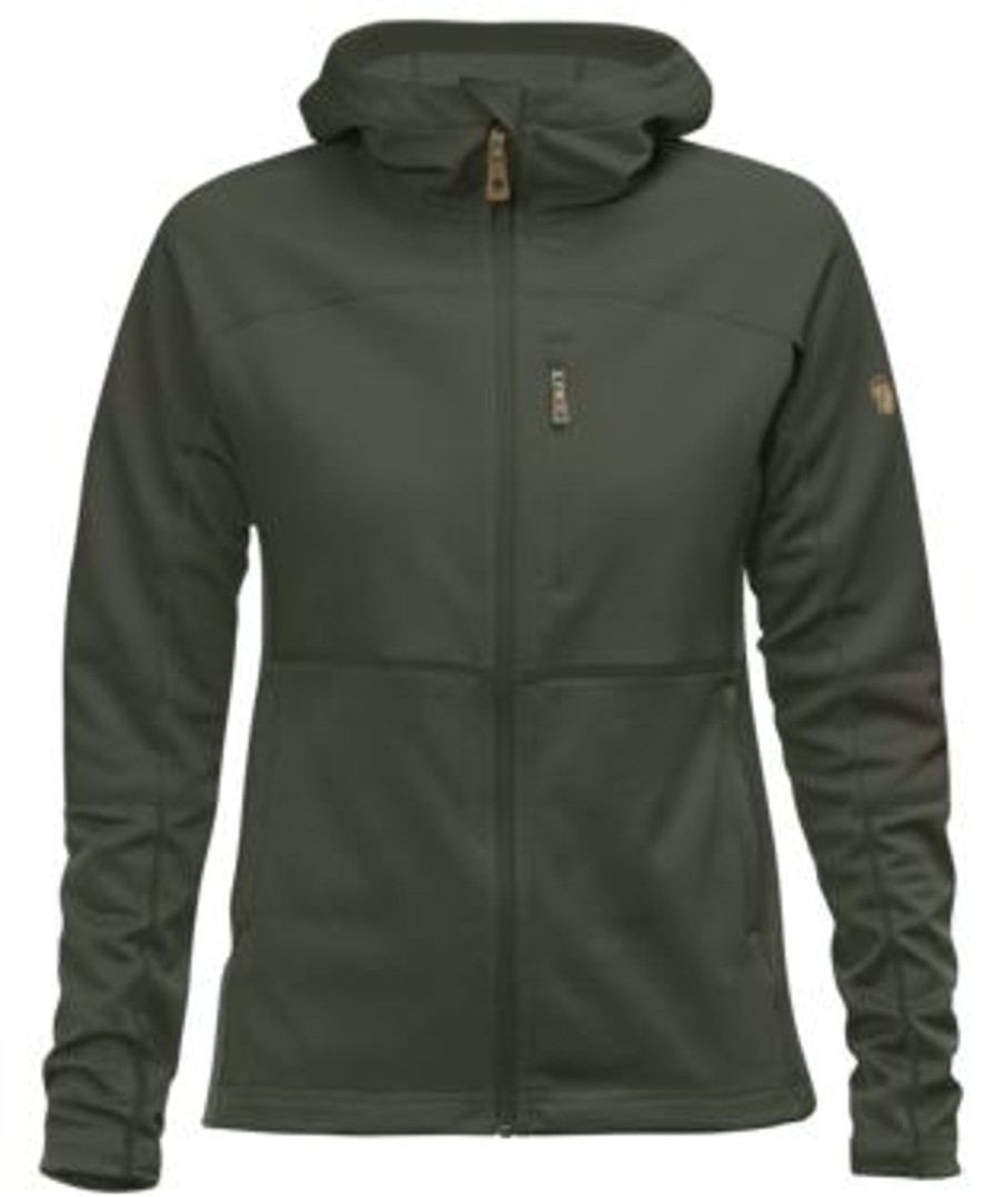 Women Fjällräven Fleece & Softs Shell | Fjallraven Abisko Trail Fleece-Women'S Deep Forest