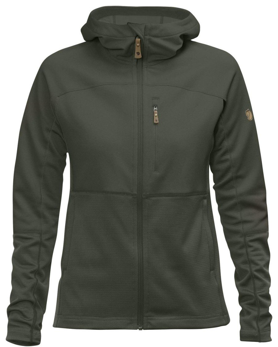 Women Fjällräven Fleece & Softs Shell | Fjallraven Abisko Trail Fleece-Women'S Deep Forest