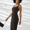 Women Beyond Yoga | Icon Midi Dress Darkest Night