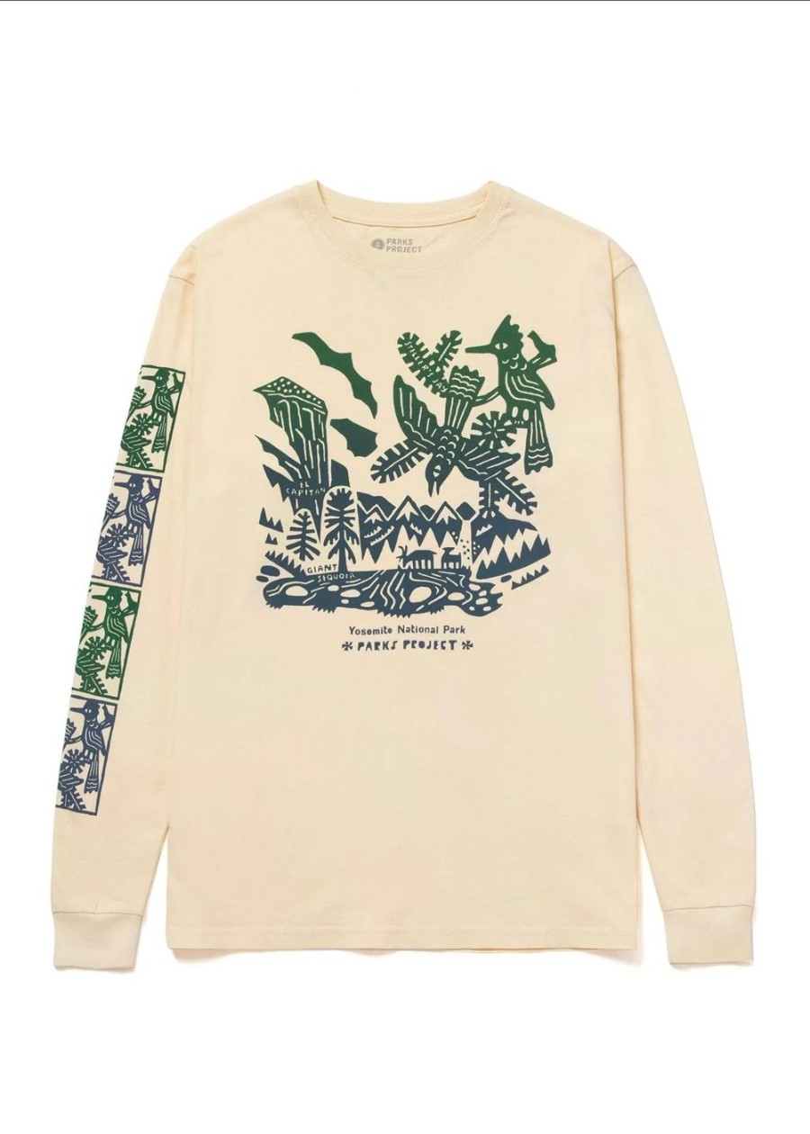 Women Parks Project Sports Bras & Crop Tops | Yosemite Woodcut Long Sleeve Tee Natural