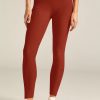 Women Beyond Yoga Leggings | Spacedye Caught In The Midi High Waisted Legging Red Sand Heather