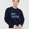 Women Cotopaxi Sweaters & Sweatshirts | Do Good Organic Crew Sweatshirt Maritime-S22