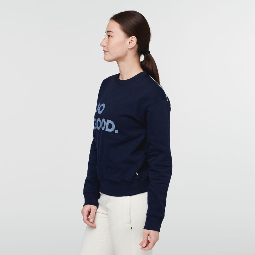 Women Cotopaxi Sweaters & Sweatshirts | Do Good Organic Crew Sweatshirt Maritime-S22