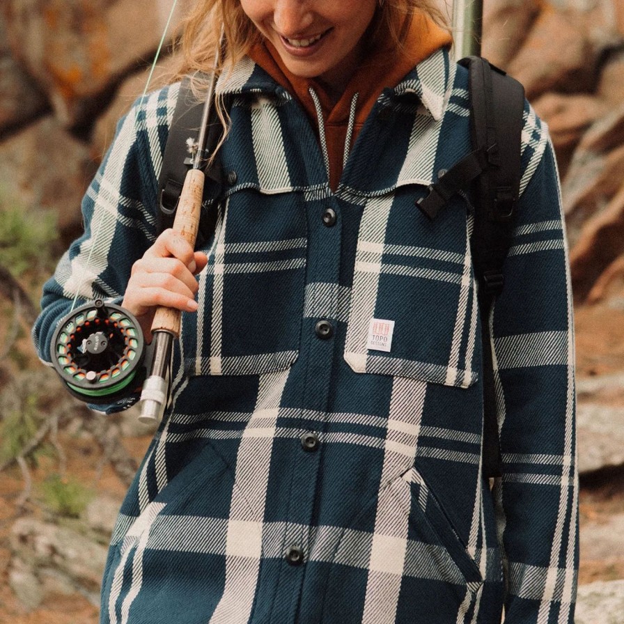 Women Topo Designs Shackets & Overshirts | Mountain Shirt Jacket Womens