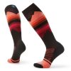 Women Smartwool | Women'S Ski Targeted Cushion Pattern Otc Socks Black