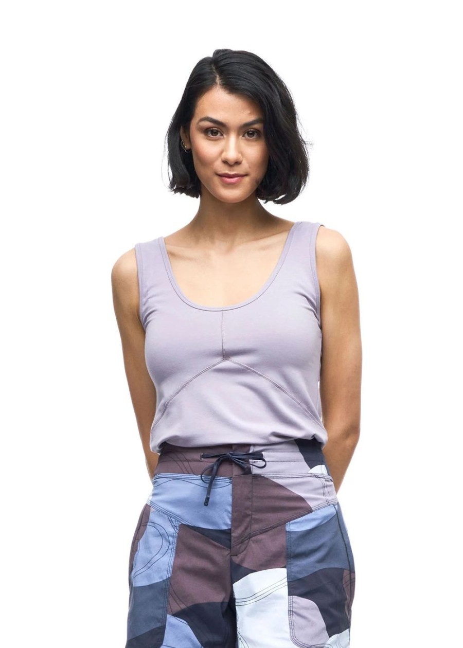 Women INDYEVA Sports Bras & Crop Tops | Spor Ii Tank Top Dusty Plum