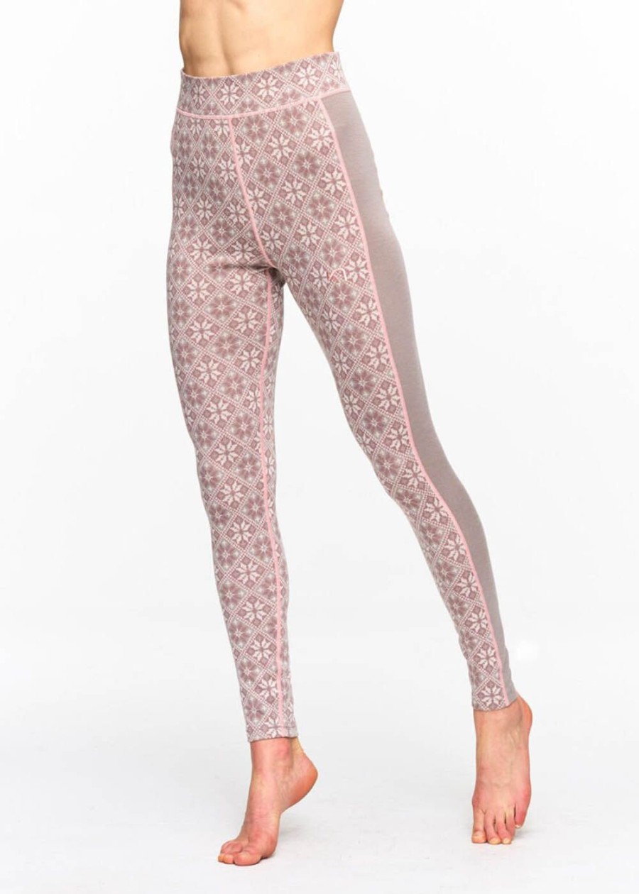 Women Kari Traa Base Layer Bottom | Rose Wool High Waist Pant-100% Merino Wool