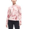 Women INDYEVA Sports Bras & Crop Tops | Baris Long Sleeve Mockneck Antique Rose Tie Dye