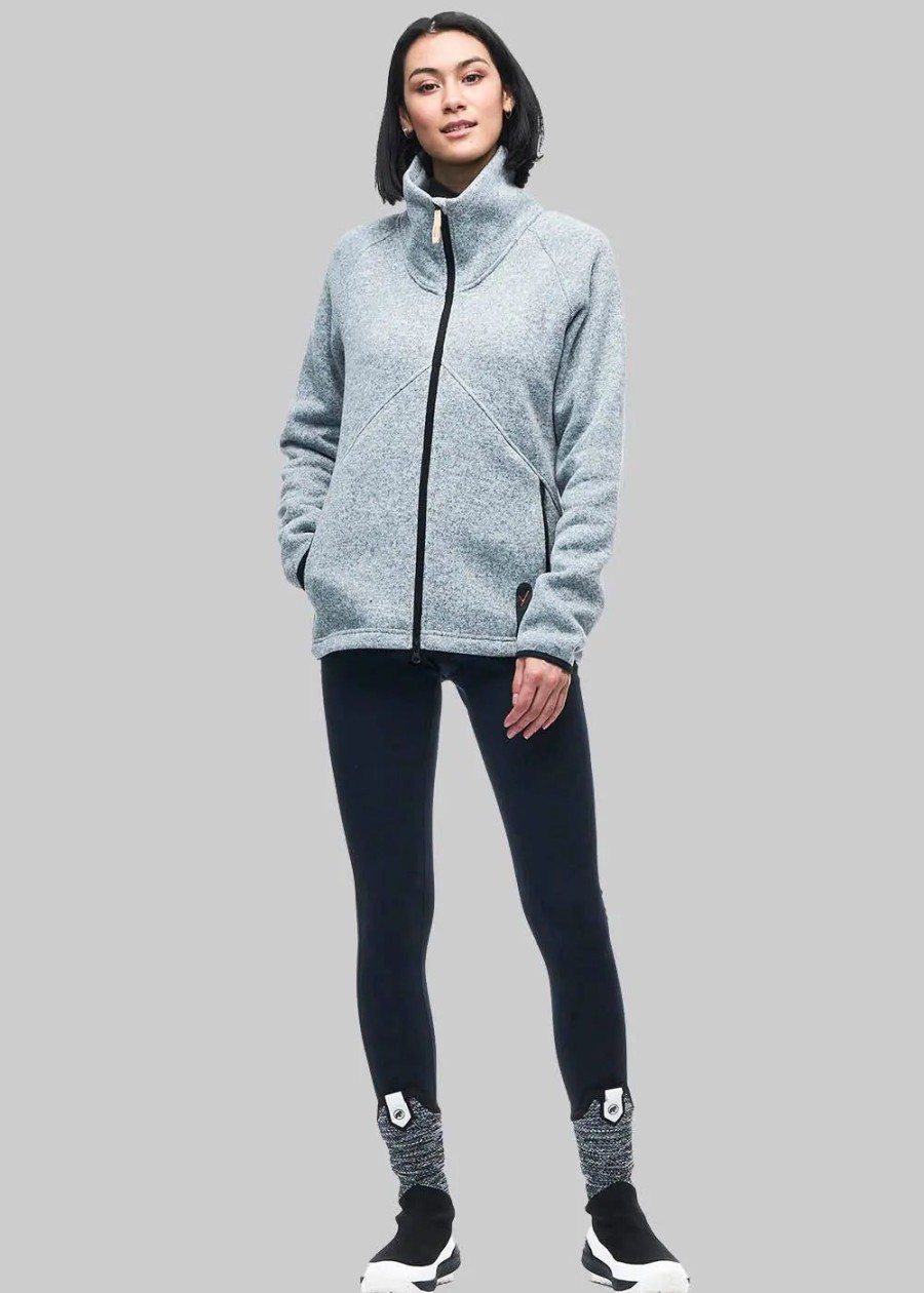 Women INDYEVA Fleece & Softs Shell | Kaula Ii Full-Zip Sweater