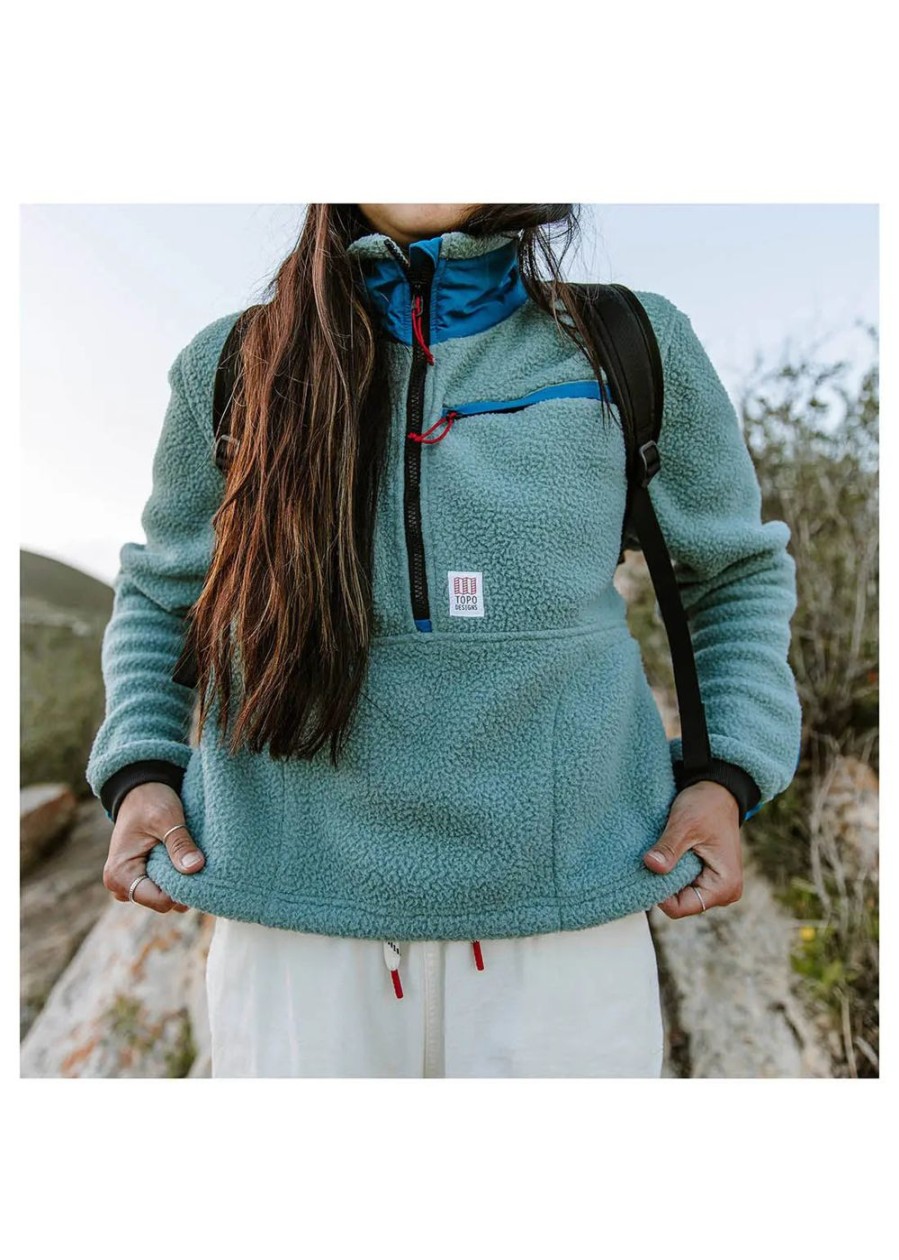 Women Topo Designs Fleece & Softs Shell | Women'S Mountain Fleece Pullover