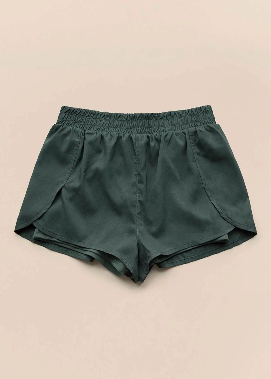 Women Girlfriend Collective Shorts & Skirts | Girlfriend Collective Trail Short Moss