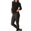 Women Smartwool Hiking Pants & Tights | Women'S Merino Sport Fleece Wind Legging Black