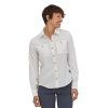 Women Patagonia Long Sleeve Shirts | Long Sleeve Self Guided Hike Shirt White