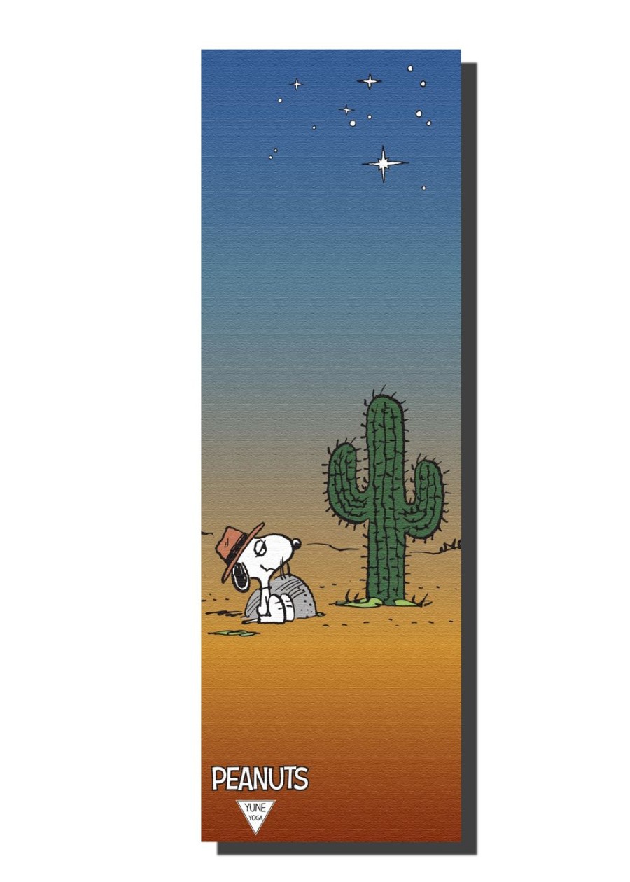 Gear & Wellness Yune Yoga | Ascend Travel Yoga Mat Peanuts Snoopy Spike Desert Mat