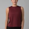 Women Prana Sports Bras & Crop Tops | Alpenglow Tank Maroon