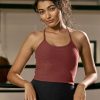 Women Beyond Yoga Sports Bras & Crop Tops | Spacedye Slim Racerback Cropped Tank-Grape Rose Grape Rose Heather