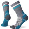 Women Smartwool | Women'S Hike Light Cushion Tube Stripe Crew Socks Charcoal-Light Gray