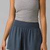 Women Prana Shorts & Skirts | Prana Teletropics Short Grey Blue