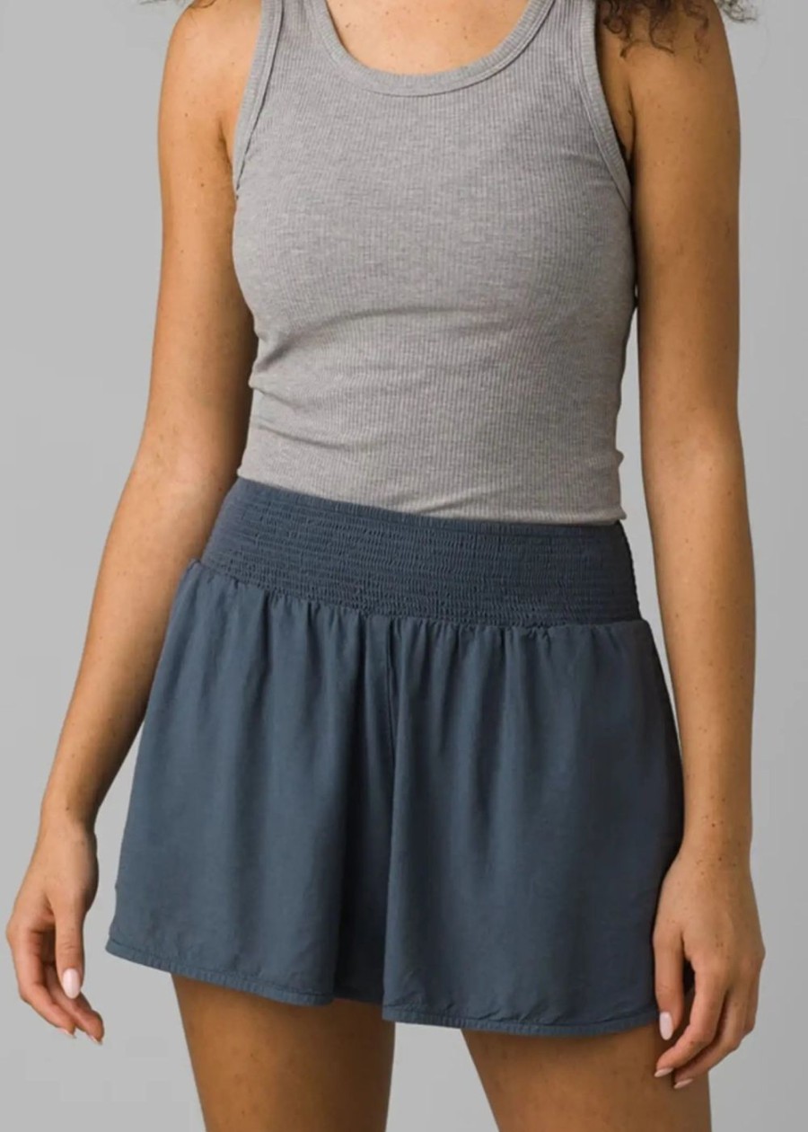 Women Prana Shorts & Skirts | Prana Teletropics Short Grey Blue