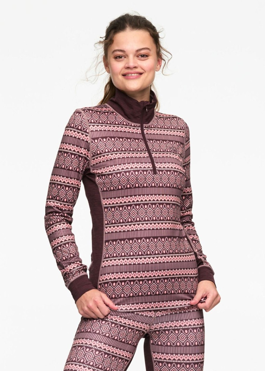 Women Kari Traa Baselayer Tops | Lune Half-Zip