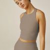 Women Beyond Yoga Sports Bras & Crop Tops | Spacedye Refocus Cropped Tank Birch Heather